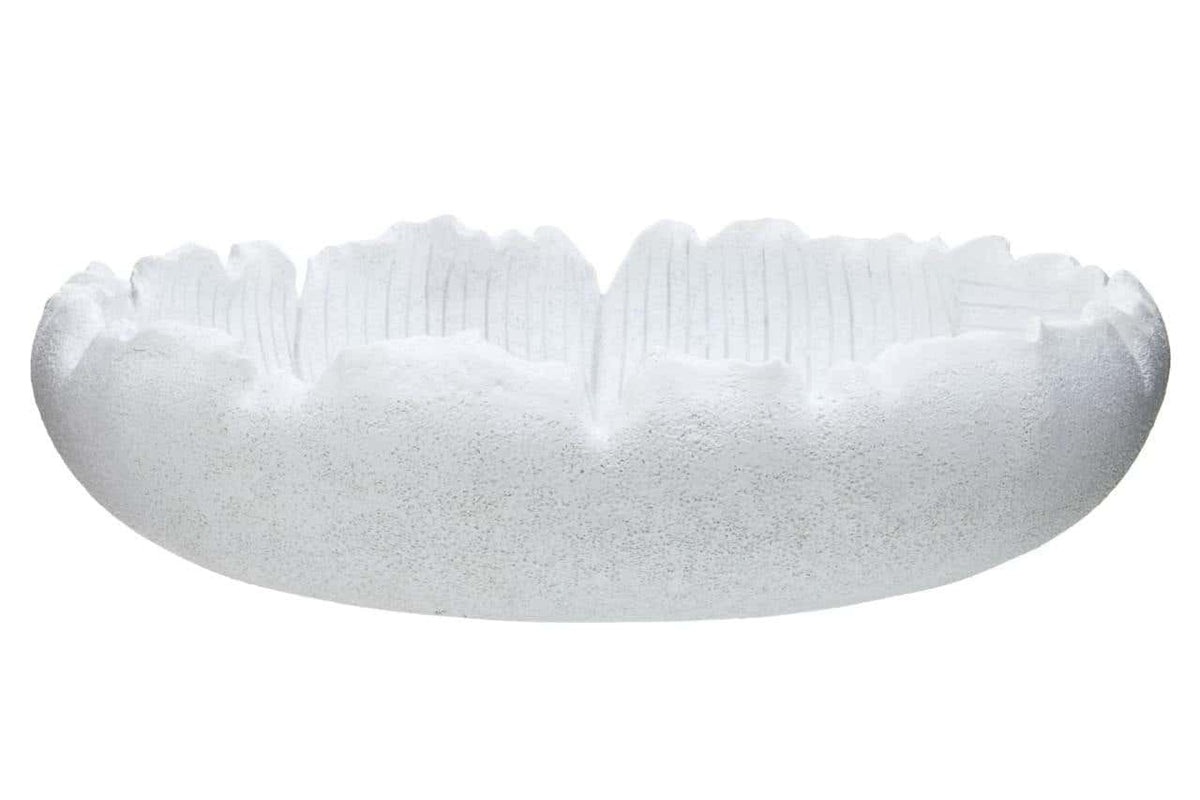 Hamilton Interiors Accessories Broc White Textured Bowl House of Isabella UK
