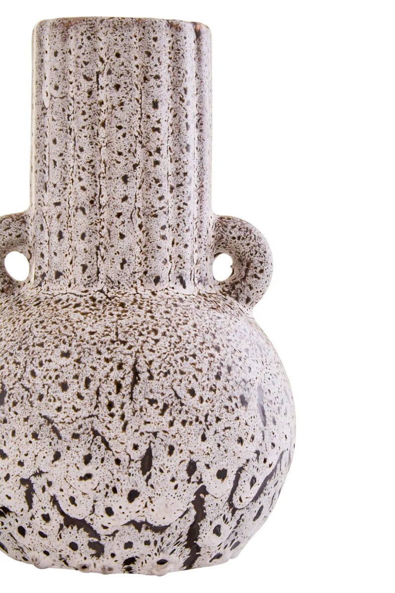 Hamilton Interiors Accessories Calcita Small Speckled Brown Vase House of Isabella UK