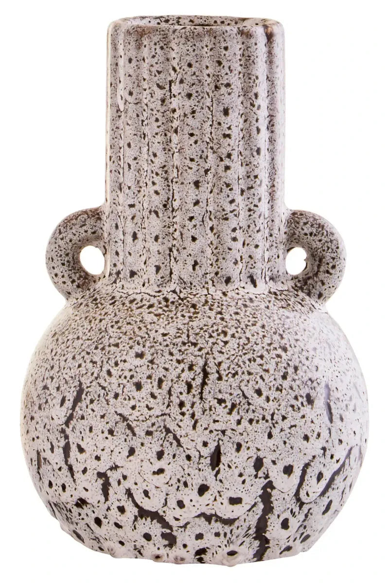 Hamilton Interiors Accessories Calcita Small Speckled Brown Vase House of Isabella UK