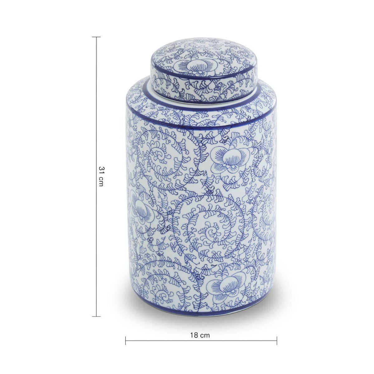 Hamilton Interiors Accessories Calix Small Ceramic Jar House of Isabella UK