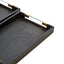 Hamilton Interiors Accessories Cardona Set Of Two Black Shagreen Effect Trays House of Isabella UK