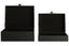 Hamilton Interiors Accessories Cardona Set of Two Black Shagreen Effect Trinket Boxes House of Isabella UK