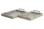 Hamilton Interiors Accessories Cardona Set of Two Grey Shagreen Effect Trays House of Isabella UK