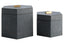Hamilton Interiors Accessories Cardona Set Of Two Hexagonal Blue Shagreen Effect Trinket Boxes House of Isabella UK