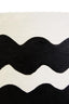 Hamilton Interiors Accessories Carta Black And White Curved Stripe Papier Mache Table Lamp House of Isabella UK