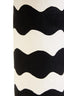 Hamilton Interiors Accessories Carta Black And White Curved Stripe Papier Mache Table Lamp House of Isabella UK