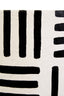 Hamilton Interiors Accessories Carta Black And White Papier Mache Table Lamp with Geometric Lines House of Isabella UK