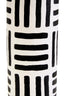 Hamilton Interiors Accessories Carta Black And White Papier Mache Table Lamp with Geometric Lines House of Isabella UK