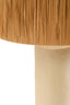 Hamilton Interiors Accessories Carta Natural Papier Mache Table Lamp With Natural Raffia Shade House of Isabella UK