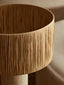 Hamilton Interiors Accessories Carta Natural Papier Mache Table Lamp With Natural Raffia Shade House of Isabella UK