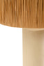 Hamilton Interiors Accessories Carta Natural Papier Mache Table Lamp With Natural Raffia Shade House of Isabella UK