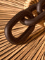 Hamilton Interiors Accessories Cato Black Wood 3 Link Chain Decor House of Isabella UK