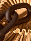 Hamilton Interiors Accessories Cato Black Wood 3 Link Chain Decor House of Isabella UK