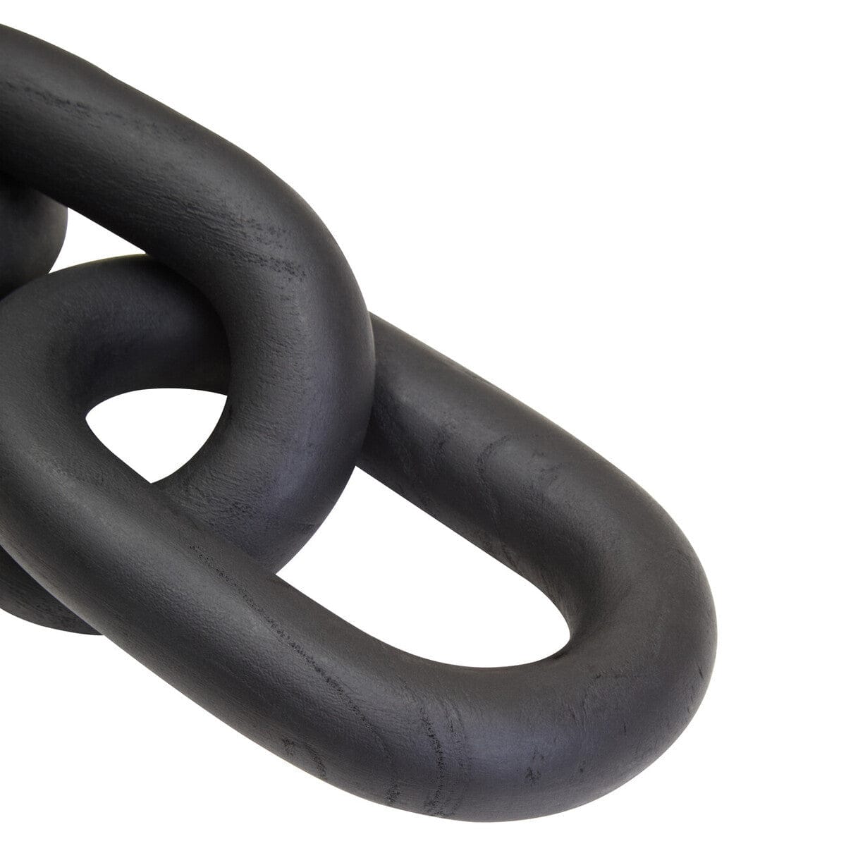 Hamilton Interiors Accessories Cato Black Wood 3 Link Chain Decor House of Isabella UK