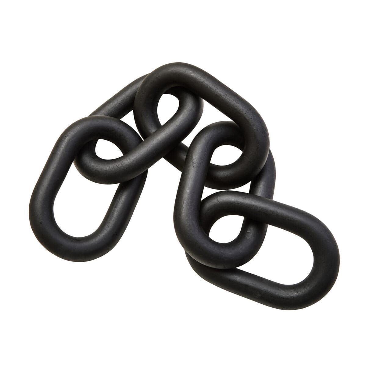 Hamilton Interiors Accessories Cato Black Wood 5 Link Chain Decor House of Isabella UK
