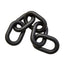 Hamilton Interiors Accessories Cato Black Wood 5 Link Chain Decor House of Isabella UK