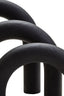 Hamilton Interiors Accessories Cato Black Wood Arch Sculpture House of Isabella UK