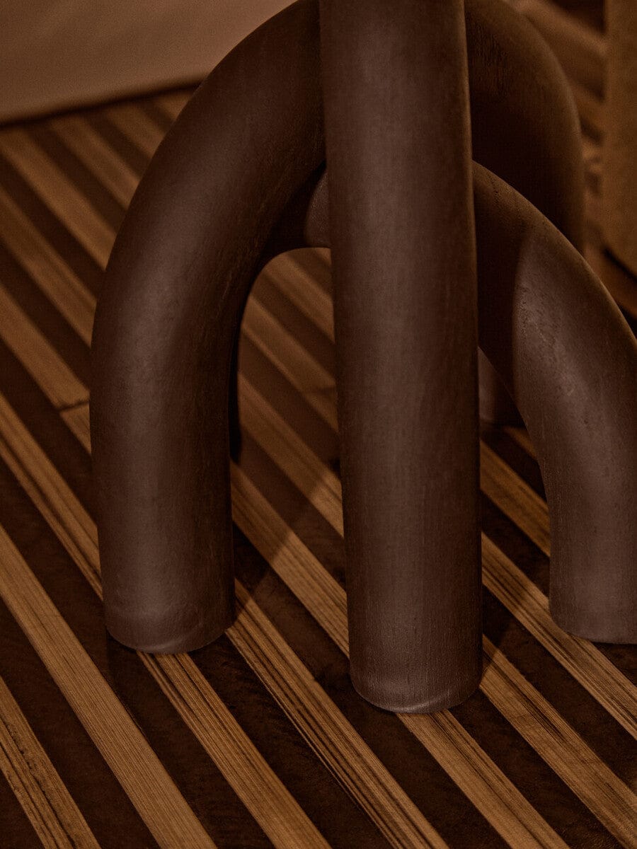 Hamilton Interiors Accessories Cato Black Wood Arch Sculpture House of Isabella UK
