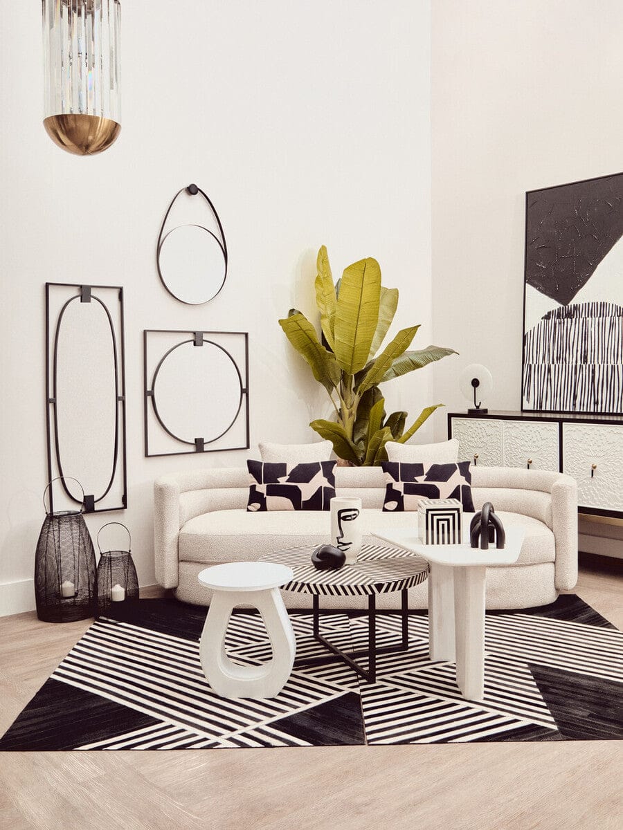Hamilton Interiors Accessories Cato Black Wood Arch Sculpture House of Isabella UK
