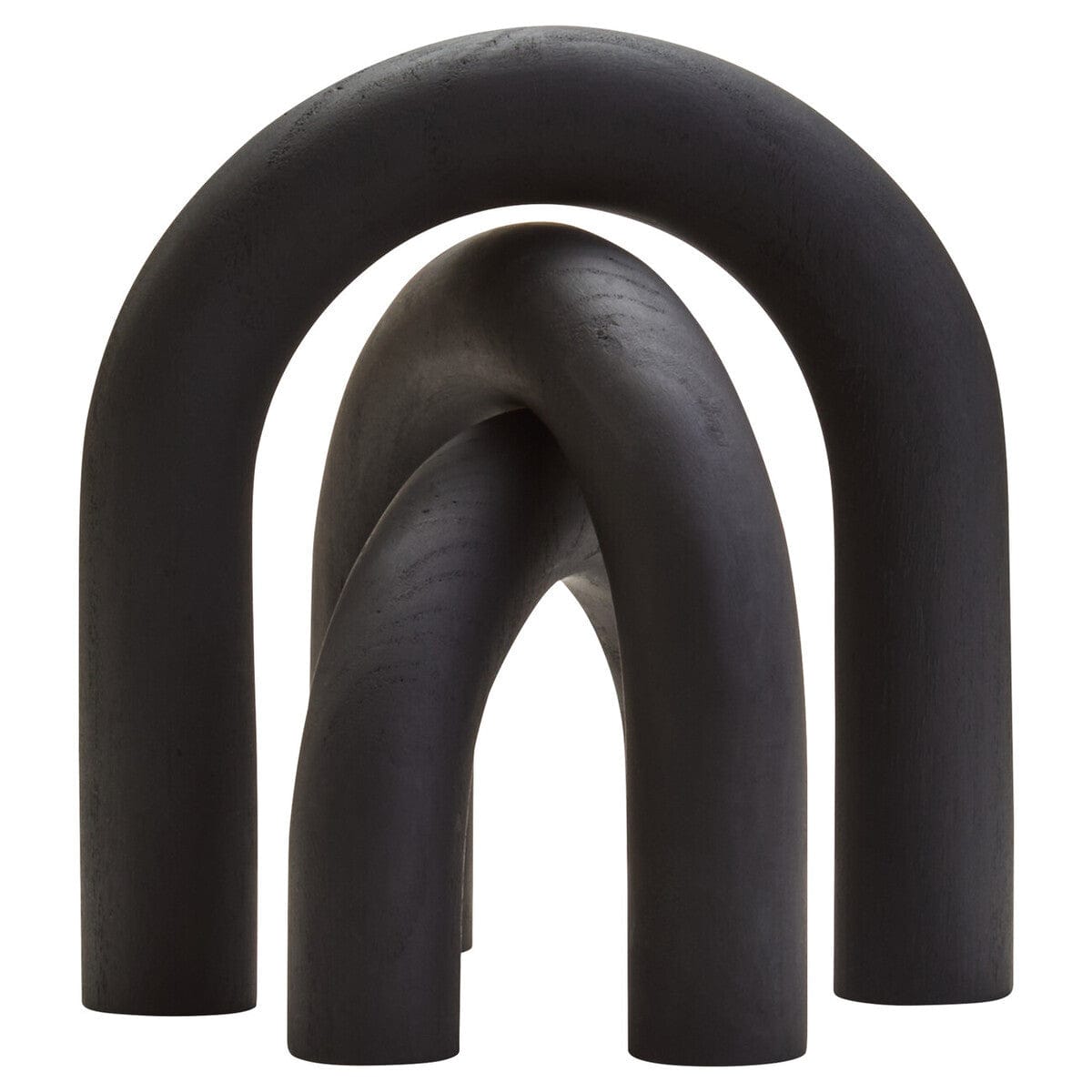 Hamilton Interiors Accessories Cato Black Wood Arch Sculpture House of Isabella UK