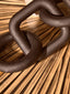 Hamilton Interiors Accessories Cato Black Wood Five Link Chain Decor House of Isabella UK