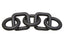 Hamilton Interiors Accessories Cato Black Wood Five Link Chain Decor House of Isabella UK