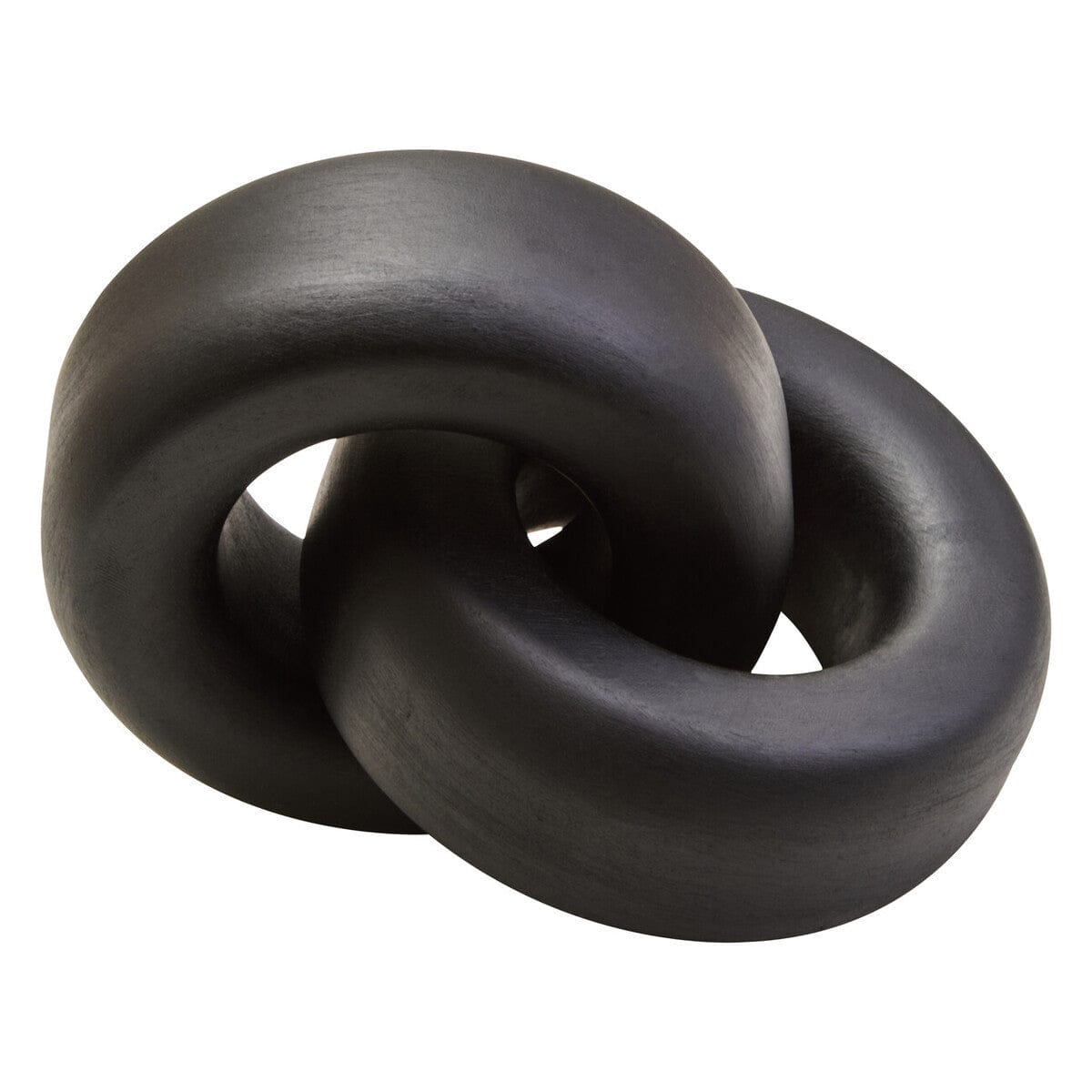 Hamilton Interiors Accessories Cato Black Wood Large Knot Decor House of Isabella UK