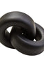 Hamilton Interiors Accessories Cato Black Wood Large Knot Decor House of Isabella UK