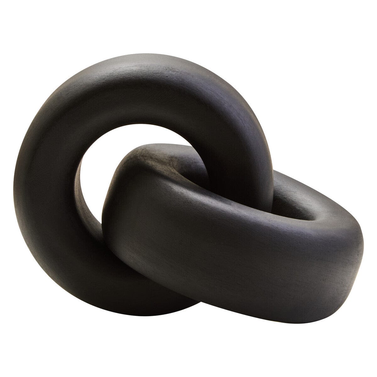 Hamilton Interiors Accessories Cato Black Wood Large Knot Decor House of Isabella UK