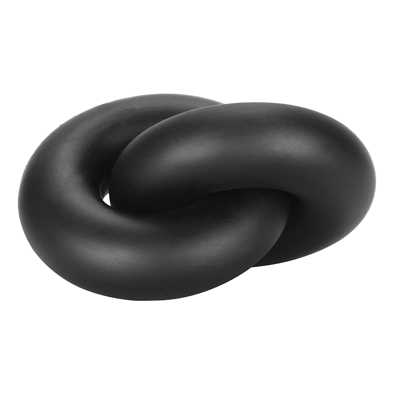 Hamilton Interiors Accessories Cato Black Wood Small Knot Decor House of Isabella UK