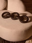 Hamilton Interiors Accessories Cato Black Wooden 5 Link Chain Decor House of Isabella UK