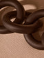 Hamilton Interiors Accessories Cato Black Wooden 5 Link Chain Decor House of Isabella UK