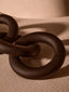 Hamilton Interiors Accessories Cato Black Wooden 5 Link Chain Decor House of Isabella UK