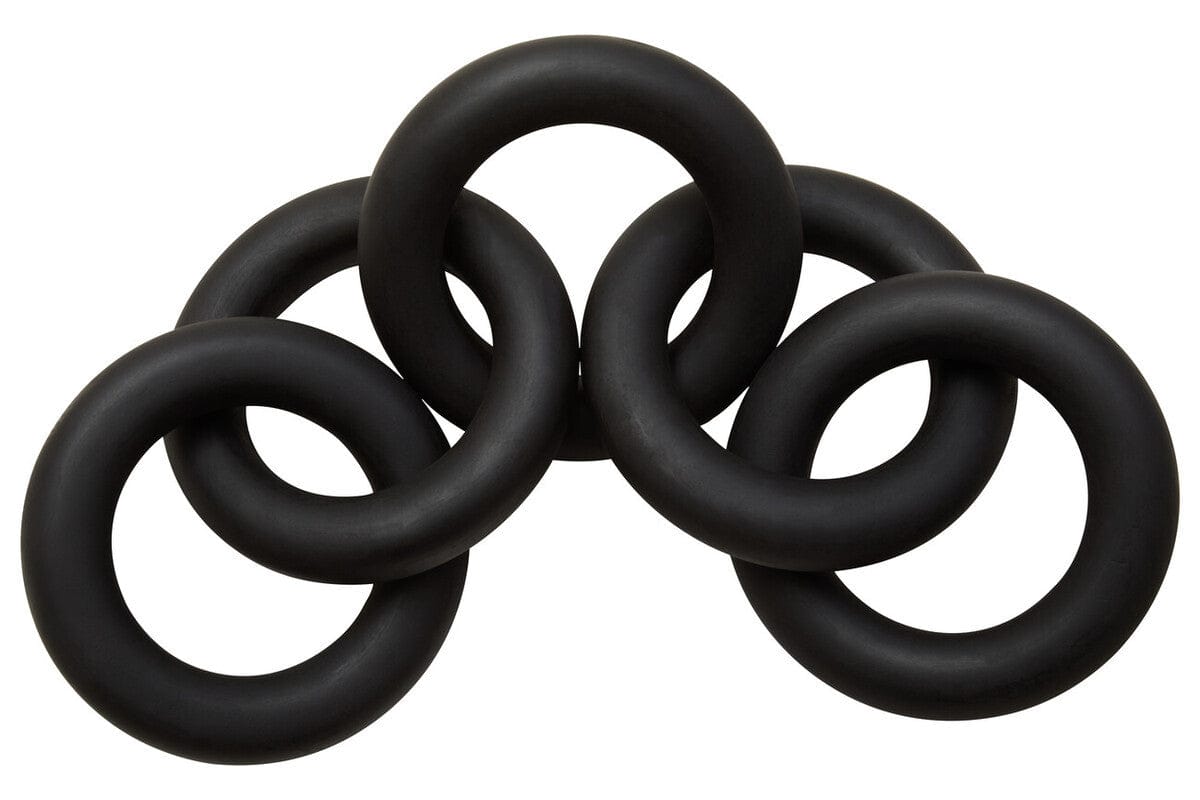 Hamilton Interiors Accessories Cato Black Wooden 5 Link Chain Decor House of Isabella UK
