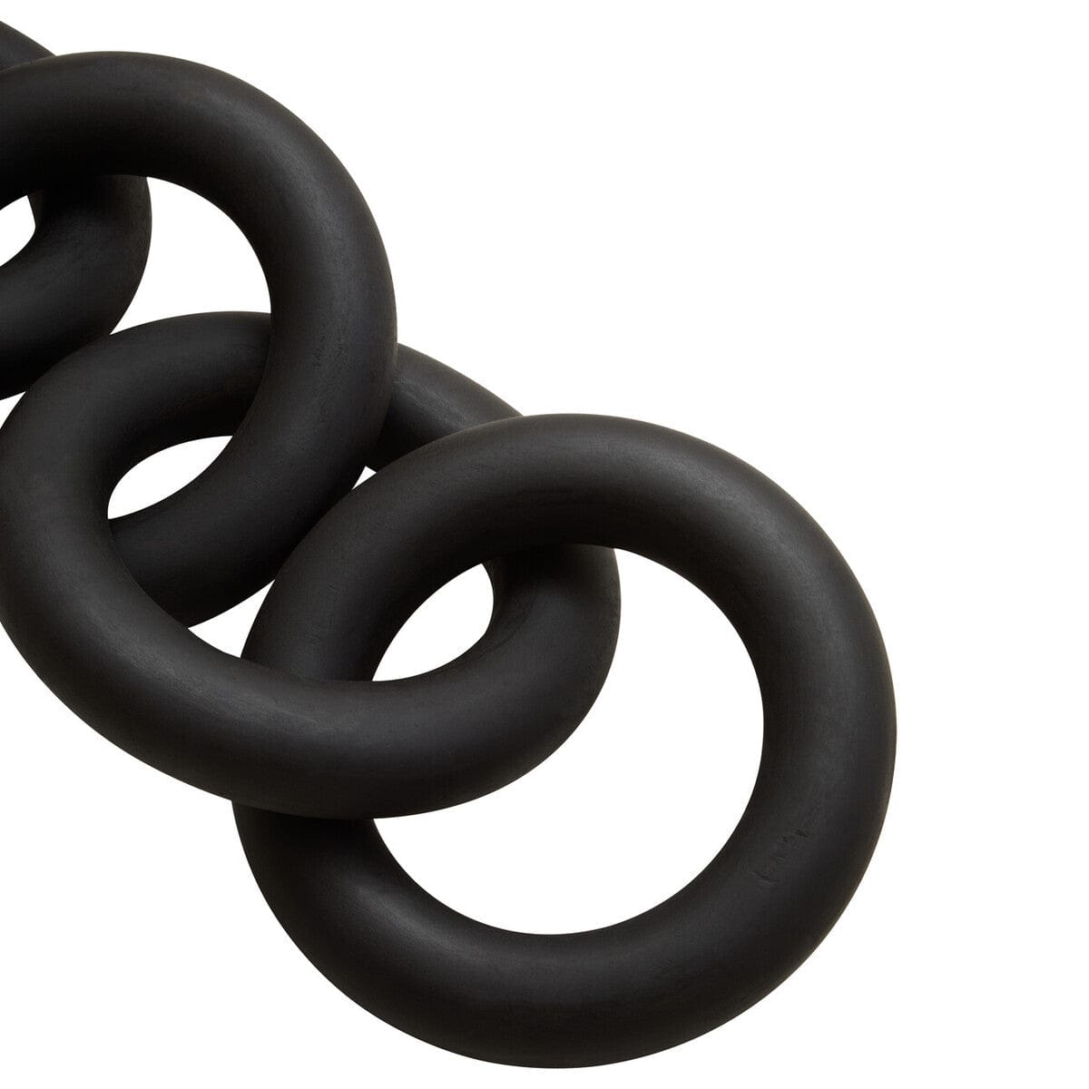 Hamilton Interiors Accessories Cato Black Wooden 5 Link Chain Decor House of Isabella UK