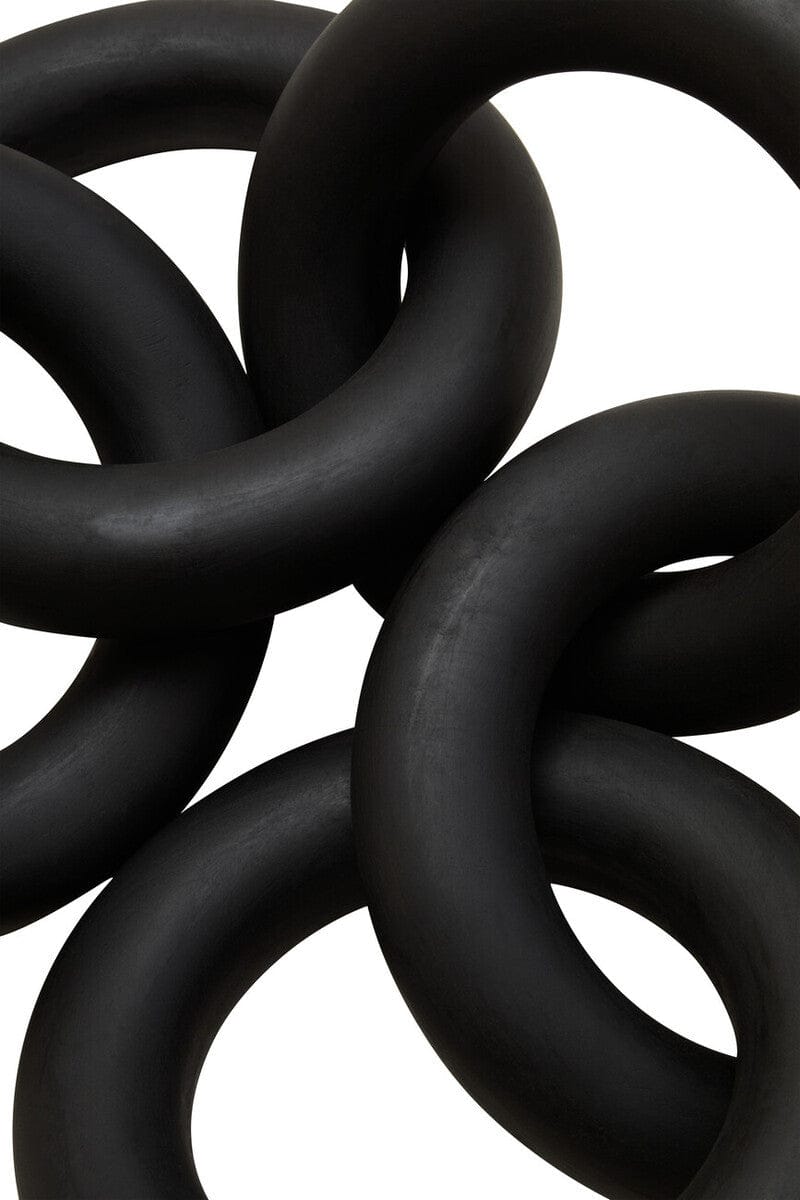 Hamilton Interiors Accessories Cato Black Wooden 5 Link Chain Decor House of Isabella UK
