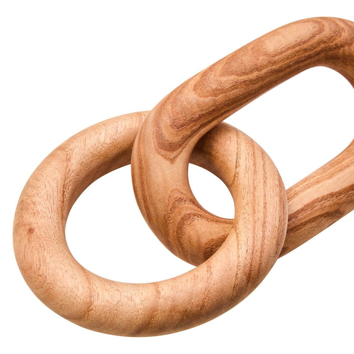 Hamilton Interiors Accessories Cato Natural Wood 2 Link Chain Decor House of Isabella UK