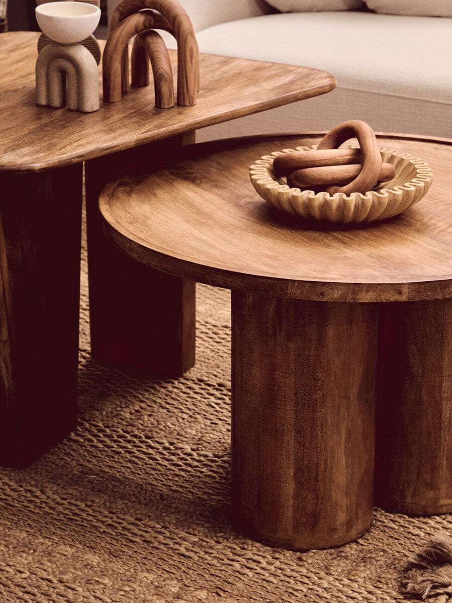 Hamilton Interiors Accessories Cato Natural Wood 3 Link Chain Decor House of Isabella UK