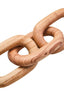 Hamilton Interiors Accessories Cato Natural Wood 3 Link Chain Decor House of Isabella UK