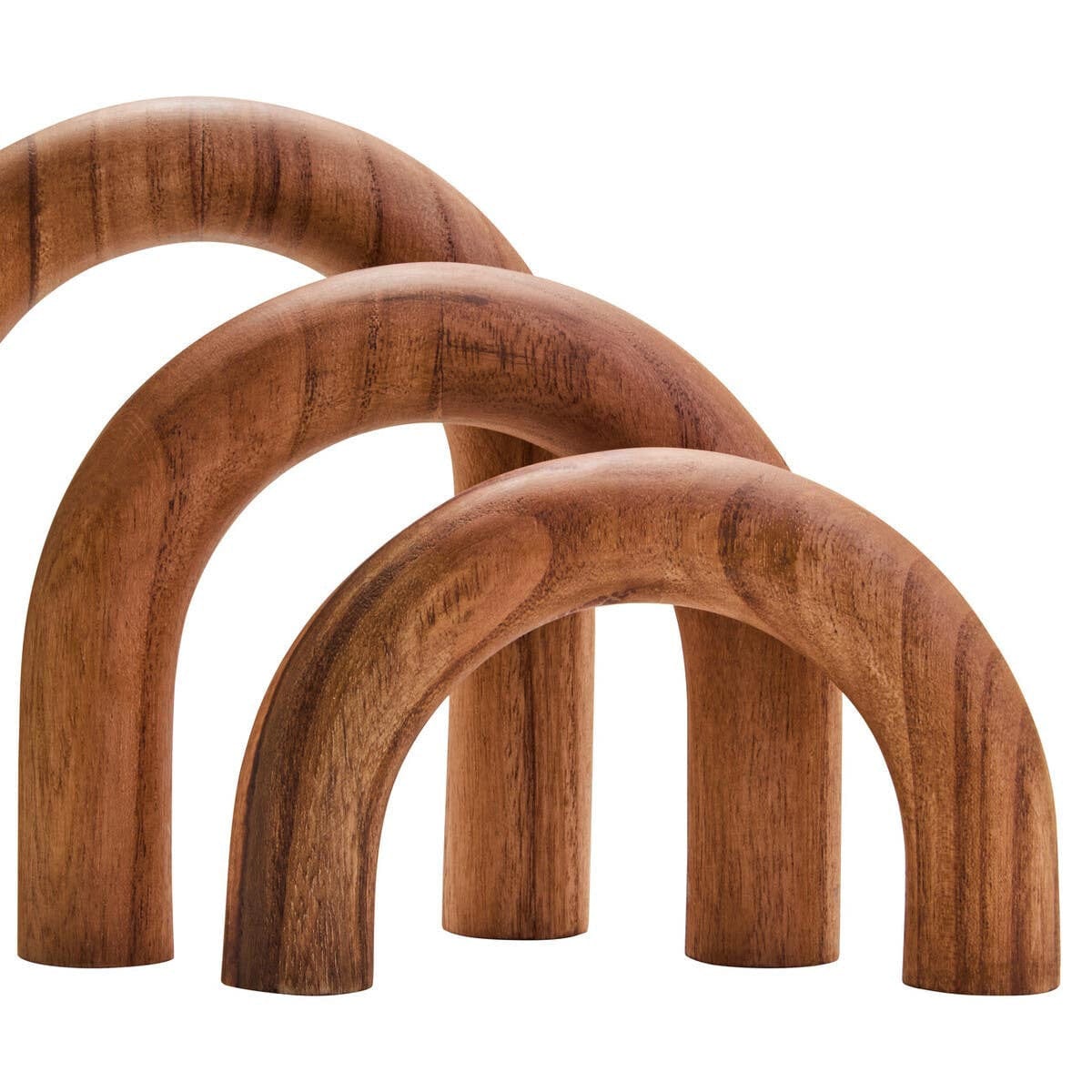 Hamilton Interiors Accessories Cato Natural Wood Arch Sculpture House of Isabella UK