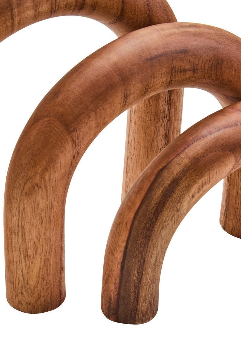 Hamilton Interiors Accessories Cato Natural Wood Arch Sculpture House of Isabella UK