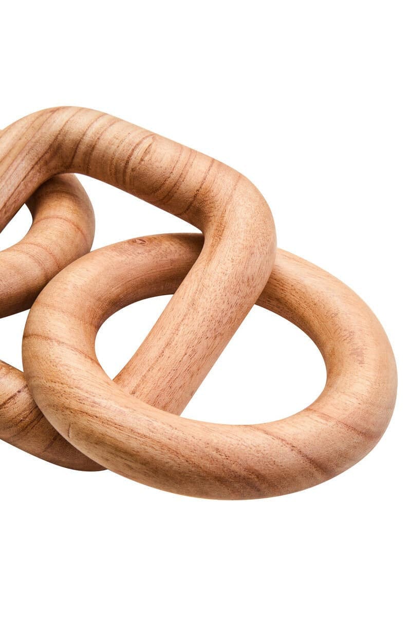 Hamilton Interiors Accessories Cato Natural Wood Five Link Chain Decor House of Isabella UK