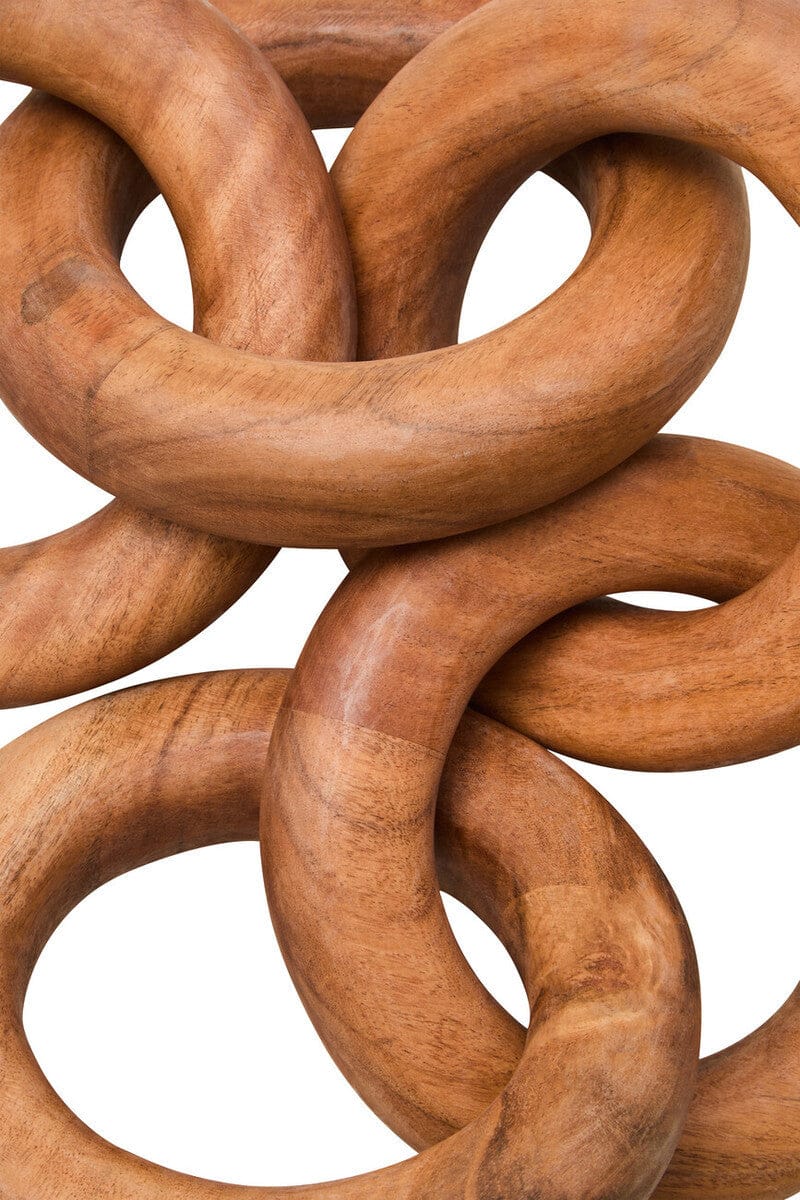 Hamilton Interiors Accessories Cato Natural Wooden 5 Link Chain Decor House of Isabella UK