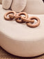 Hamilton Interiors Accessories Cato Natural Wooden 5 Link Chain Decor House of Isabella UK