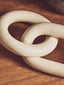 Hamilton Interiors Accessories Cato White Wood 2 Link Chain Decor House of Isabella UK
