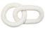 Hamilton Interiors Accessories Cato White Wood 2 Link Chain Decor House of Isabella UK
