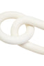 Hamilton Interiors Accessories Cato White Wood 2 Link Chain Decor House of Isabella UK