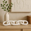 Hamilton Interiors Accessories Cato White Wood 5 Link Chain Decor House of Isabella UK