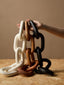 Hamilton Interiors Accessories Cato White Wood 5 Link Chain Decor House of Isabella UK