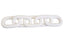 Hamilton Interiors Accessories Cato White Wood 5 Link Chain Decor House of Isabella UK